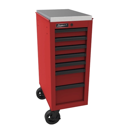 Homak 14 1/2in RS Pro 7-Drawer Side Cabinet - Red RD08014070